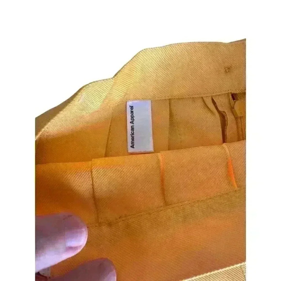 American Apparel Womens Gabardine Pleated Tennis Cheer Skirt Gold Size Small S - Picture 4 of 7